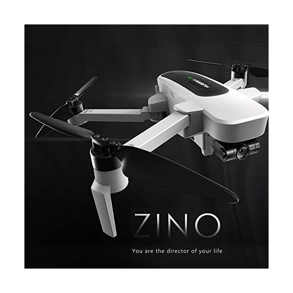 Goolsky Hubsan H117S Zino RC Drohne GPS 5G WiFi FPV 4K UHD Kamera 3-Achsen Gimbal Quadcopter mit Aufbewahrungstasche Autoladegerät,2 Batterie,Ersatzpropeller,Tragbare Tasche – Bild 3