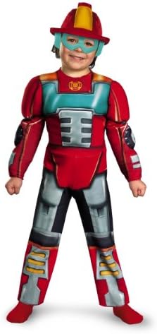 Boys Transformers Heatwave Rescue Bots Toddler Muscle Costume, 4-6