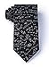 Men's 100% Microfiber Math Equations Novelty Tie Necktie - BLACK (Regular Length)
