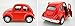 Vidatoy 1:38 Diecast Pull-Back Racers Play Vehicle Let Go Car Toy-Red
