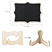 ManYee 10 Pack Mini Rectangle Chalkboards High Quality Wooden Small Chalkboard Labels with Easel Stand for Message Board Signs Table Numbers Food Label Wedding Registry Items