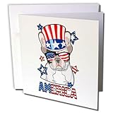 3dRose Patriotic American Dogs - French Bulldog