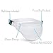 Fanny pack, BuyAgain Unisex 2 Zipper Quick Release Buckle Travel Sport Running Waist Fanny Pack - White
