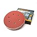 POWERTEC 120 Grit, 25 PK, 6 Inch Sanding Discs – Hook and Loop, 6-Hole Aluminum Oxide Orbital Sander Pads, Woodworking & Paint Round Sandpaper for Random Orbital, Air, Pneumatic & DA Sanders (45212)