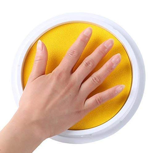 Laojbaba Craft Large Ink Pad Stamps Partner DIY Color,8 Colors Rainbow Finger Ink pad for Kids (Pack of 8)