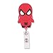 Finex Superheroes Captain America Spiderman Batman Superman Set of 4 Retractable Badge Holder ID Badge Reel Clip On Card Holders