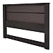 South Shore Gloria Headboard with Lights, King 78-Inch, Chocolate Brown & Zebrano