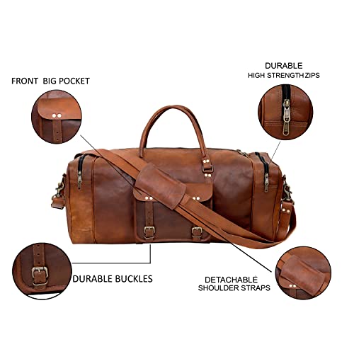 mens leather carryall