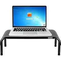 Allsop Metal Art Ergo 3 Adjustable Monitor Stand, TV/Laptop Riser, 3 Height Levels with Micro Leg Adjustments, Non-Skid, Holds 35 lbs (31630)