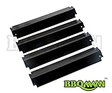 BBQMANN JD321 (4-pack) Porcelain Steel Heat Plate/ Replacement for Select Gas Grill Models, Charbroil and Others (16