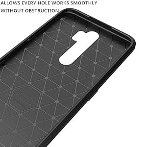 Cover Oppo A5 2020/OPPO A9 2020 + Pellicola Protettiva, TPU Antiscivolo Fibra di Carbonio Custodia per Oppo A5 2020/OPPO… - immagine 6