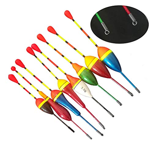 Vorcool Flotteurs De Pêche Flotteurs De Pêche En Mousse Mélanger Les Flotteurs De Pêche à Bouée Verticale De Style Pour La Carpe 10 Pièces/ensemble