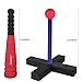 Aoneky Mini Foam Tball Set for Toddlers - Carry Bag Included - Best Baseball T Ball Toys for Kids Age 1 Years Old - Upgraded Version (Red)