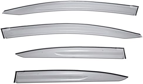 WellVisorsWindow Visors Wind Deflectors Compatible With Honda Civic Sedan 4 Door 2012-2015 Premium Series Rain Guards 3-847HD020