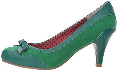 Bettie Page Women's Bp310-jolie Spectator Pump, Green, 9 M US - Thumbnail 5