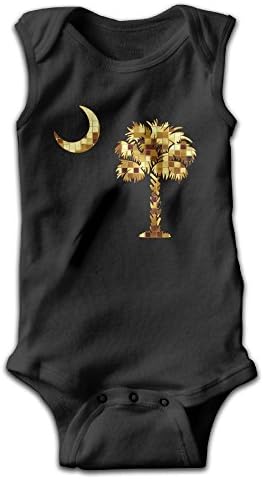 Sleeveless SC Palmetto Flag+¸ñ×Ó Baby Girls Boys Cute Onesies Bodysuit Romper Outfits Newborn