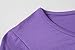 LARACE Women 3/4 Sleeve Tunic Top Loose Fit Flare T-Shirt(3X, Purple)