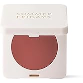 Summer Fridays Blush Butter Balm - Skincare-Infused Hydrating Cream Blush with Hyaluronic Acid, Ceramides, & Shea Butter for a Dewy Flush of Color - Cheek and Lip Tint - Toasted Terracotta (0.14 Oz)