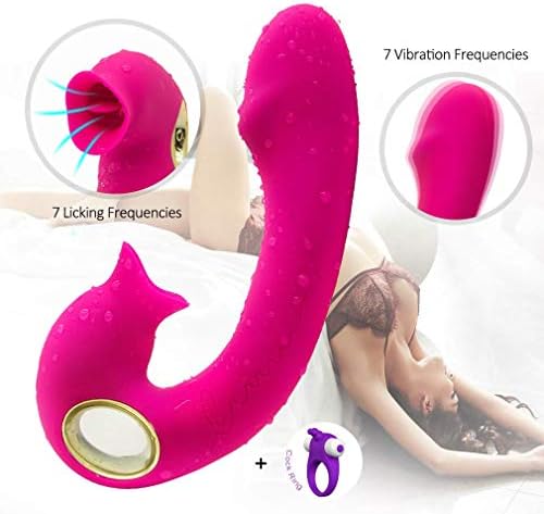 Female 07 Frequency Waterproof Vibration Wand for Women,clitorals suckingTongue Vibrant Toy