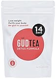 GUDTEA Weight Loss Tea: Appetite Suppressant, 14 Day Detox and Cleanse, Reduce Bloating, Stimulate Digestion, Lose Weight. Premium ALL ORGANIC teatox.
