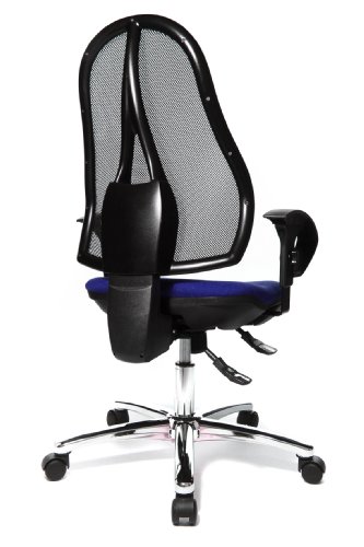 Topstar-OP290UG26-Open-Point-Deluxe-Sedia-Ufficio-Girevole-Schienale-in-Rete-NeroBlu-nero-blu-fodera-100-polipropilene