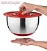 Silicone Designs Suction Lids, Set of 5, Red Cooking Food Storage