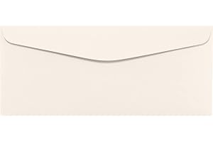 LUXPaper #10 Classic Linen Business Envelopes | 4 1/8" x 9 1/2" | Natural White | 70lb. Text | 50 Qty