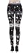 VIV Collection One Size Print Fashion Leggings, Reindeer Snow