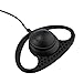 abcGOODefg Advanced D Shape Police Earpiece Headset PTT Mic for 2-pin Kenwood Nexedge Hytera Puxing Wouxun Radio UV-82HP BF-F8HP UV-82 UV-5R UV5RA BF-888S UV-5R UV-5R5 H-777 BF-F9 GT-3TP BF-F9