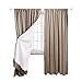 AmazonBasics Room Darkening Blackout Window Curtains with Tie Backs Set, 52