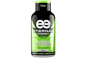 Eternal Energy shot LIME flavor. The healthy choice to lasting energy with 25 vitamins, amino acids, and antioxidants. The ingredients in Eternal Energy are proven to provide *Balanced Energy, *Increased Focus, and *Athletic Endurance. (12 Pk)