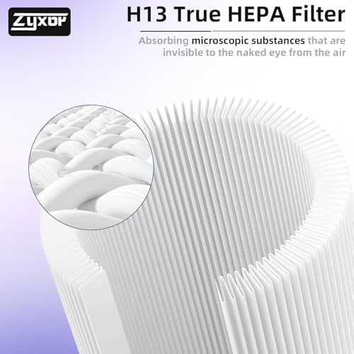Bedavol 2 Pack Core 400S Replacement Filter Compatible with LEVOIT Core 400S & Core 400S-P and Core 400S-RF Air Purifier, 3-in-1 True HEPA Activated Carbon Pre-Filter, White
