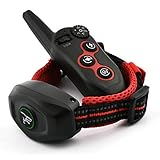 2 in 1 Dog Remote Training Collar & Anti bark Collar, Remote Range 1000-1500ft,Rechargeable - Waterproof Beep, Vibration, Shock Dog Bark Stop Collar for Small, Medium, Large Dogs
