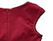 MUXXN Women's 1950s Vintage Retro Capshoulder Party Swing Dress (L, Burgundy)