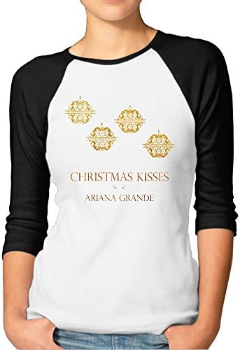 Ariana Grande Christmas Kisses Women Personalized Tops Raglan Shirt