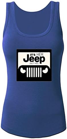 Jeep Girl Custom Women's Tank Top Sleeveless Tee by Hkhoodies (Blue)