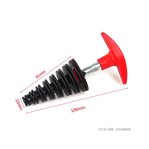 10-34MM Motorcycle Muffler Exhaust Pipe Silencer Wash Plug Bung Cleaner Wash Plug ATV Scooter Dirt Bike