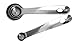 Durable Stainless Steel Measuring Spoons Set, Long Handles, 4-Piece, For Dry and Liquid Ingredients, Rust Proof, Engraved US Measurements, by KUFL (Kitchen Utensils For Life)