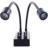 Spotlight Microscope Light Source, USB Desk Mini Spot Light Individual Domming Illuminator for Stereo Microscope Camera Industrial Video Zoom C Mount Lens for Repair Soldering PCB Lab