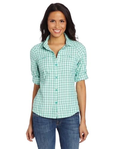 Columbia Women's Silver Ridge Plaid Long Sleeve Shirt, Medium