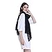 Women Fashion Scarf Wrap Shawl,RiscaWin Autumn Soft Lightweight Lace Scarves Wrap Warm Scarf(Black)