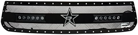 RBP RBP-967961 Steel Grille (Toyota Tundra RX-3 LED Midnight Edition Single Black Stainless, with Studded Frame (LED Light Included))