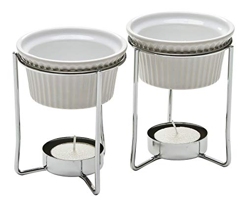 image for Prepworks by Progressive Ceramic Butter Warmer Set, Fondue Warmer, 2 T