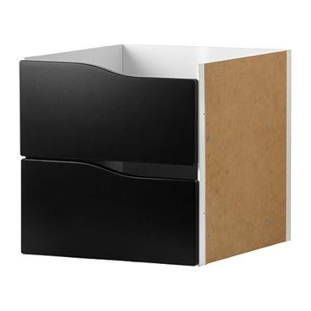 Ikea Kallax Insert With 2 Drawers And Without Handle Black