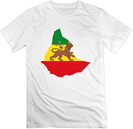 Tuttie Tee Flag Map Of Ethiopian Empire Men Short Sleeve Shirts Novelty Shirt
