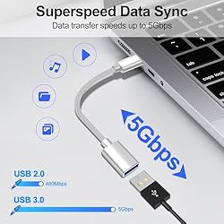 xiwxi [4 Pack【USB-C to USB-A】&【USB-A to