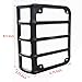 Firebug 2007-2018 Jeep Tail Light Cover Stainless Steel Matte Black, Jeep Wrangler Tail Light Guards Cover, Automotive Accessories Lights Covers, Jeep Rear Light Protectors, Jeep Tail Light Protectors