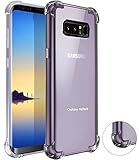 Bovon Galaxy Note 8 Case, [Crystal Clear] [Drop Cushion] [Shock Absorption] Slim Protective Anti Scratch Bumper Soft TPU Case Cover for Samsung Galaxy Note 8 (2017)