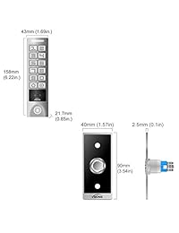 Una puerta vis-3005 Kits de control de acceso