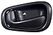 PT Auto Warehouse TO-2543A-LH - Inside Interior Inner Door Handle, Black - Driver Side